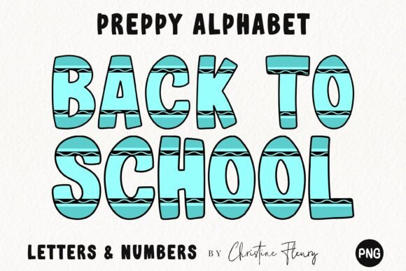 Back to School Crayon PNG Alphabet for Creative Projects
