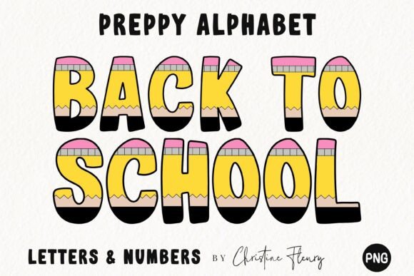Back to School Pencil PNG Alphabet: A Creative Tool for Modern Designers and Creators