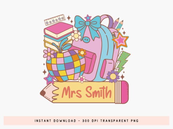 Elevating Back-to-School Branding with Preppy Custom Name Back to School PNG Designs