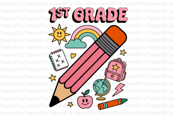 First 1st Grade Pink Back to School PNG: A Strategic Asset for Creative Entrepreneurs