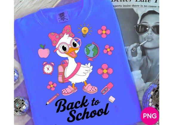 Funny Goose Back to School PNG: A Versatile Design Asset for Creative Projects