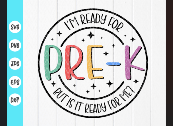 I'm Ready for Pre-k SVG: Back to School