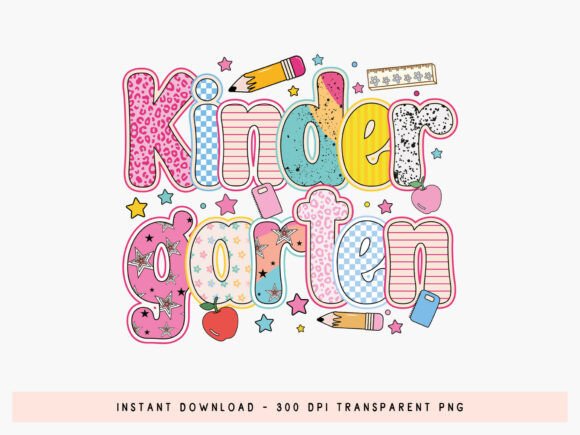 Kindergarten, Preppy Back to School PNG