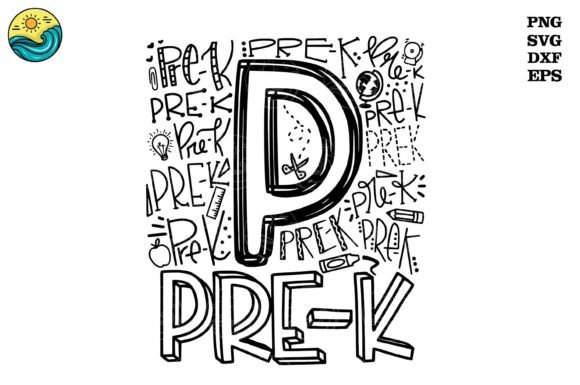 P is for Pre-K SVG: Back to School Design