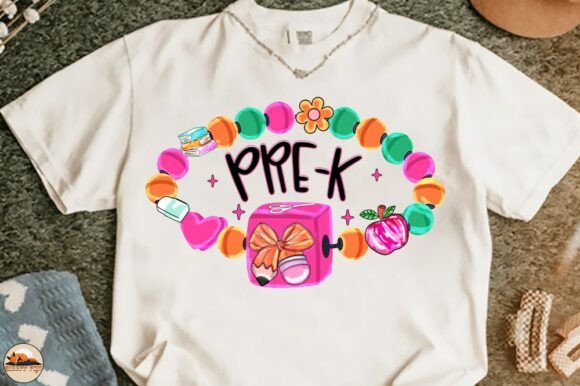 PRE-K Bracelet Back to School Shirt PNG: A Versatile Design Asset for Creative and Commercial Use
