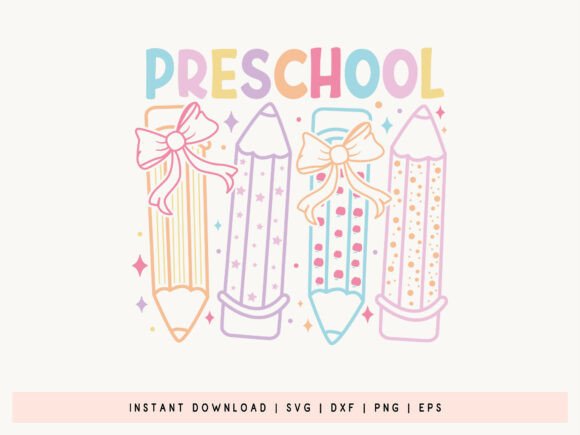 Preschool Back to School Coquette SVG Design