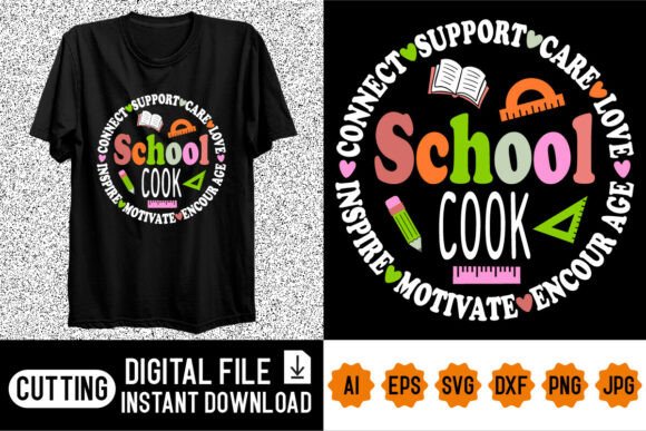 School Cook Back to School Shirt Design