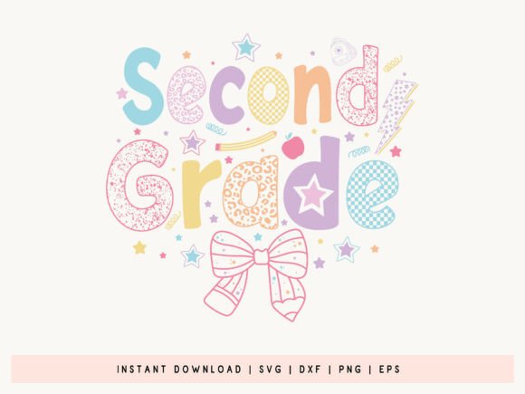 Second Grade, Back to School SVG File: A Creative Resource for Designers and Educators