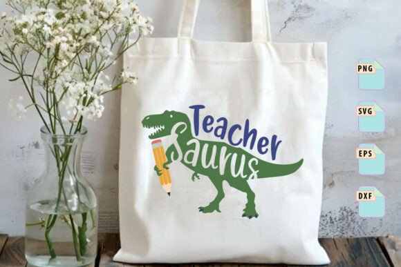 Teacher Saurus Svg Back to School Design