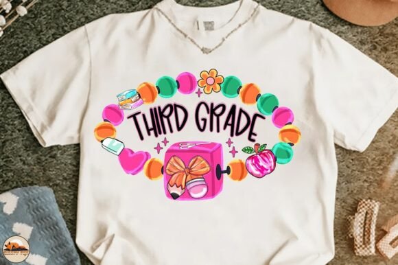Third Grade Bracelet Back to School PNG: A Versatile Design for Creative Projects