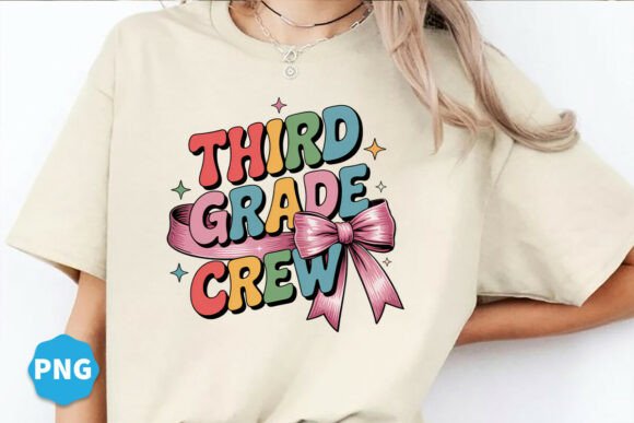 Third Grade Crew Back to School Png for Creators