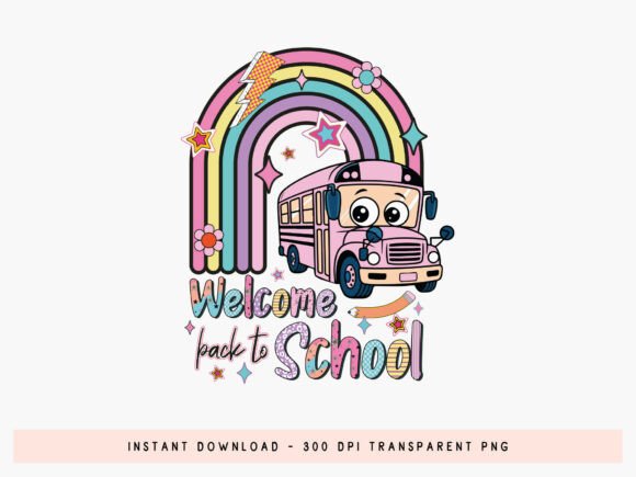 Welcome Back to School Preppy PNG Design